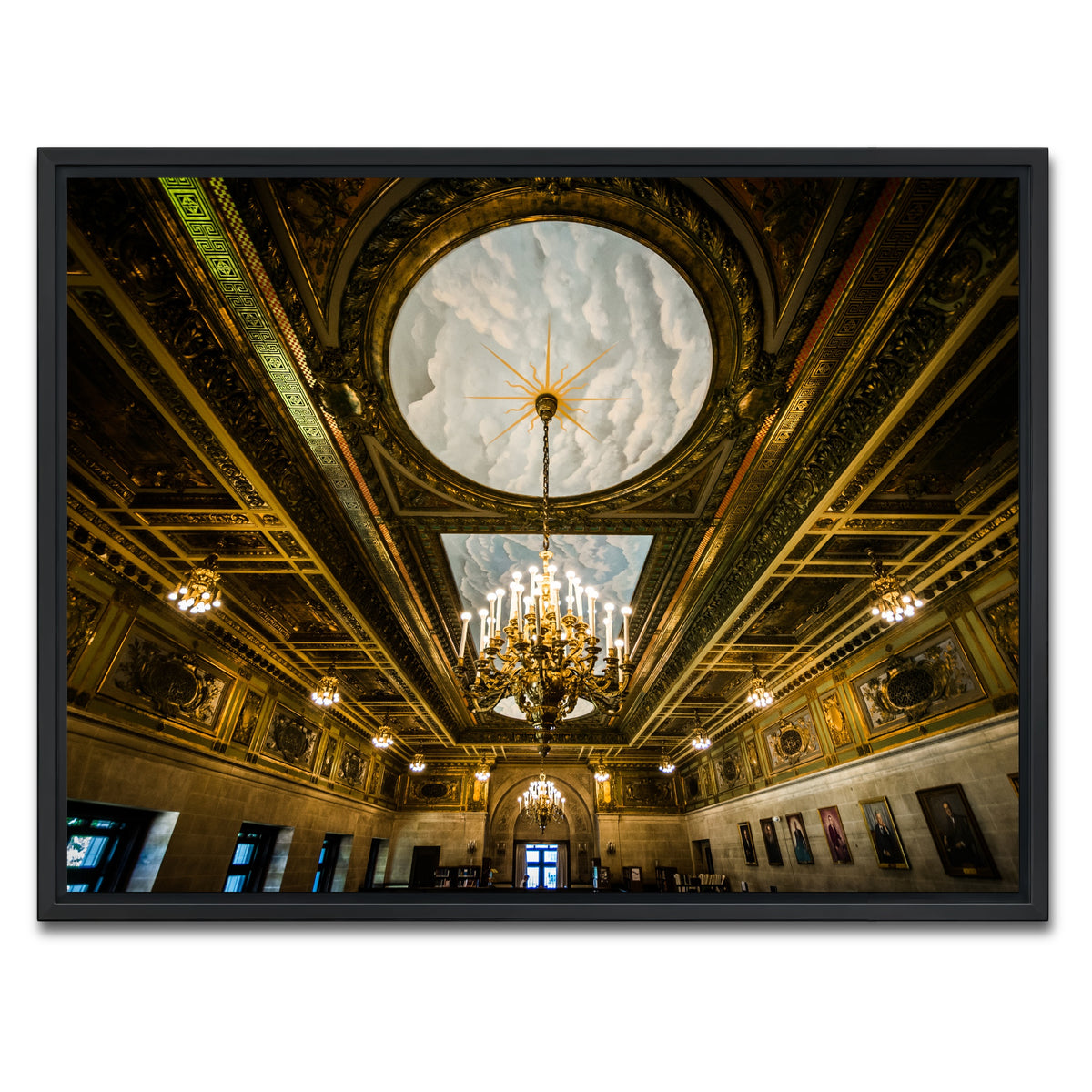 AUTO-MOCKUP WHITE | Connecticut State Library - Interior | 1 Piece | Black Framed Canvas | group=4x3