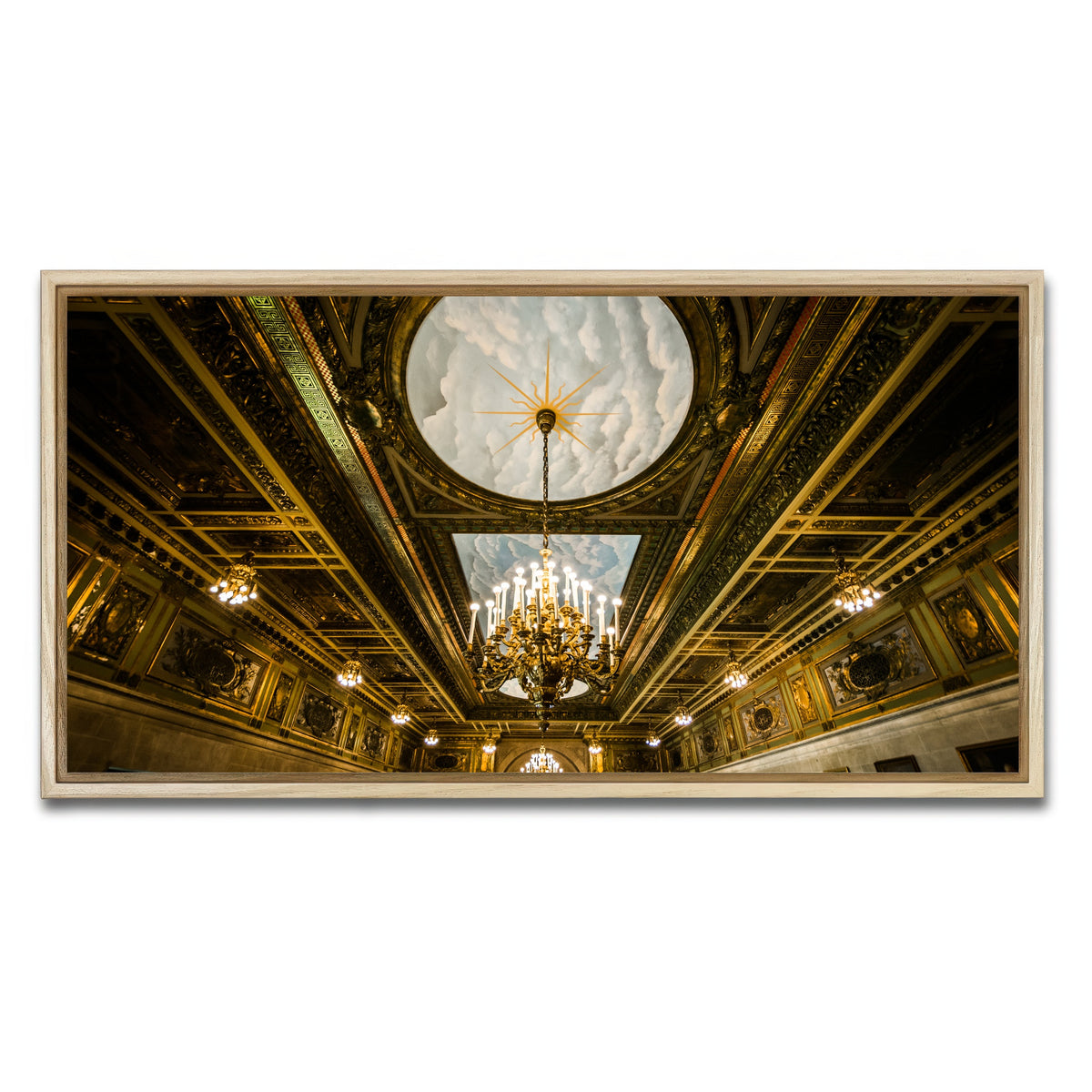 AUTO-MOCKUP WHITE | Connecticut State Library - Interior | 1 Piece | Natural Framed Canvas | group=2x1