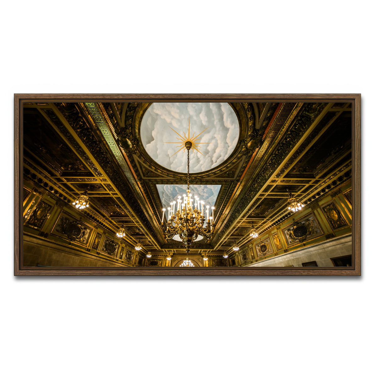 AUTO-MOCKUP WHITE | Connecticut State Library - Interior | 1 Piece | Walnut Framed Canvas | group=2x1