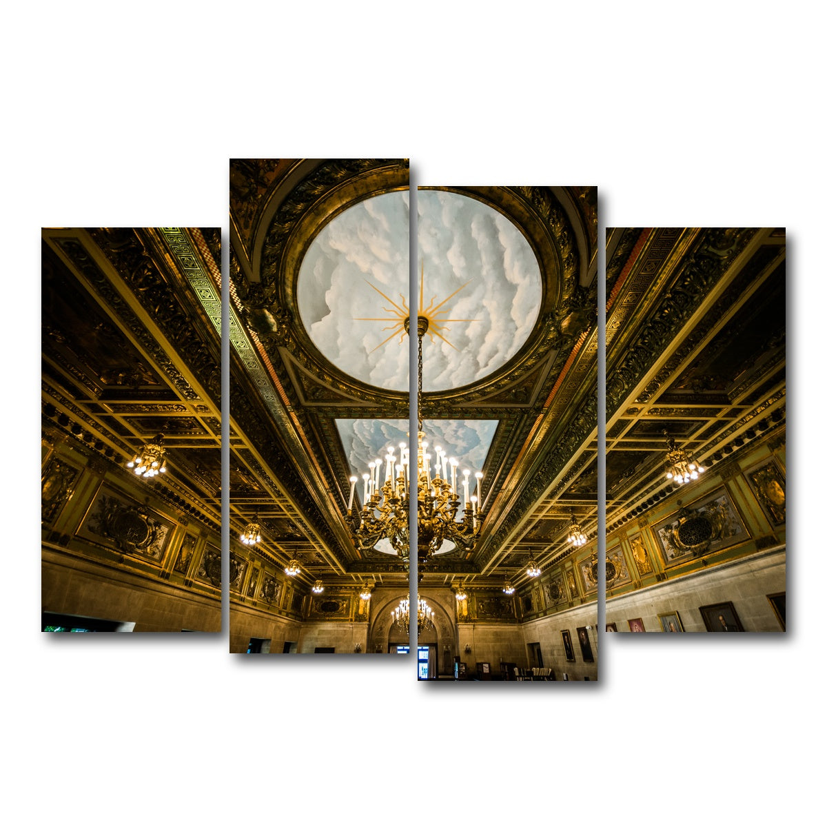 AUTO-MOCKUP WHITE | Connecticut State Library - Interior | 4 Piece | Gallery Wrap Canvas | group=4_normal