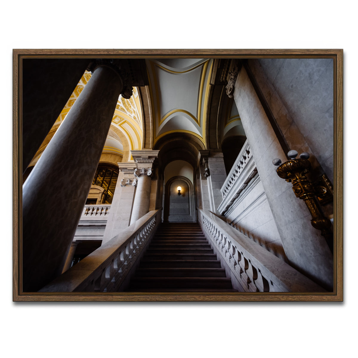 AUTO-MOCKUP WHITE | Connecticut State Library | 1 Piece | Walnut Framed Canvas | group=4x3