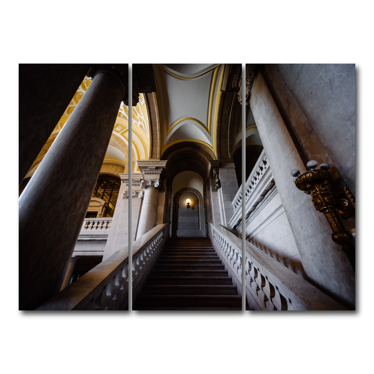 AUTO-MOCKUP WHITE | Connecticut State Library | 3 Piece | Gallery Wrap Canvas | group=8x18