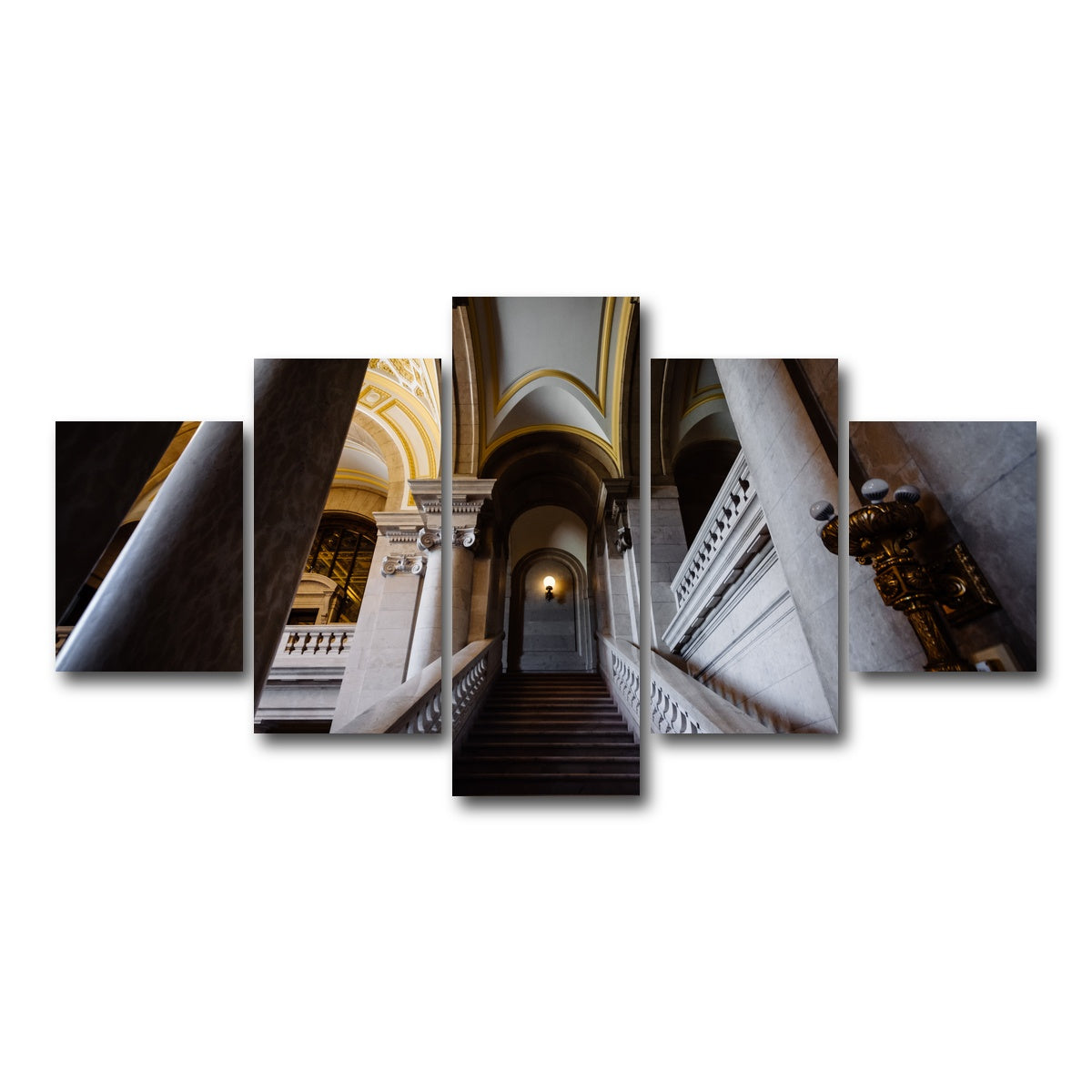AUTO-MOCKUP WHITE | Connecticut State Library | 5 Piece | Gallery Wrap Canvas | group=5_short