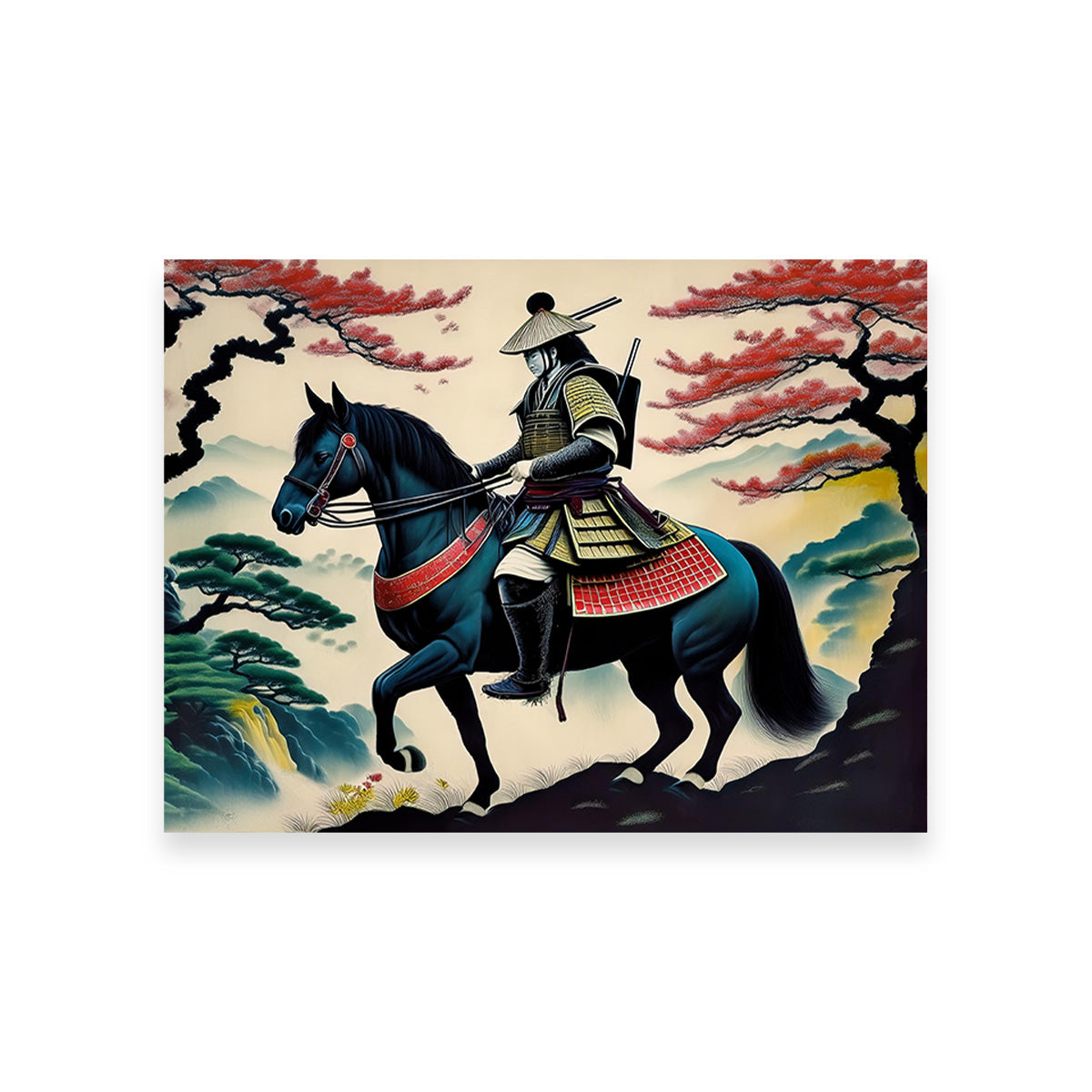 Contemporary Samurai Art Wall Art