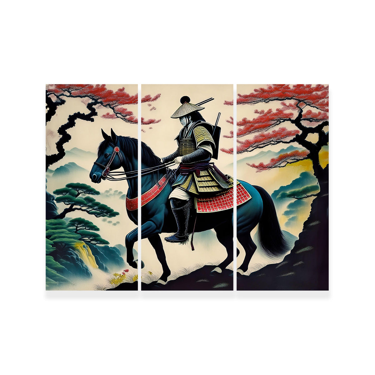 Contemporary Samurai Art Wall Art