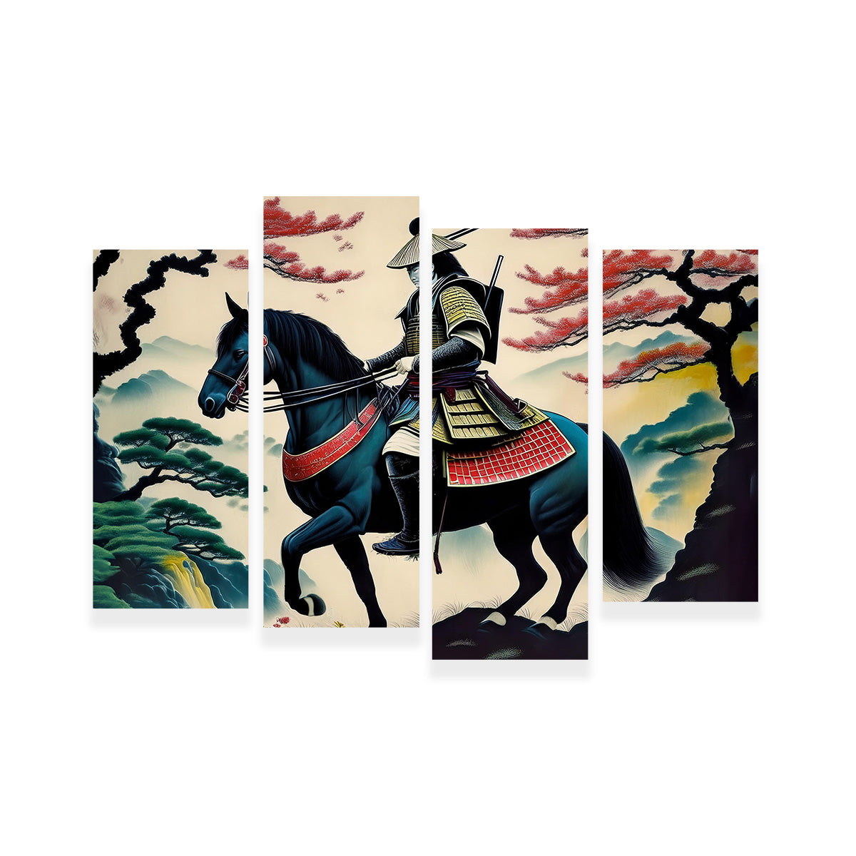 Contemporary Samurai Art Wall Art