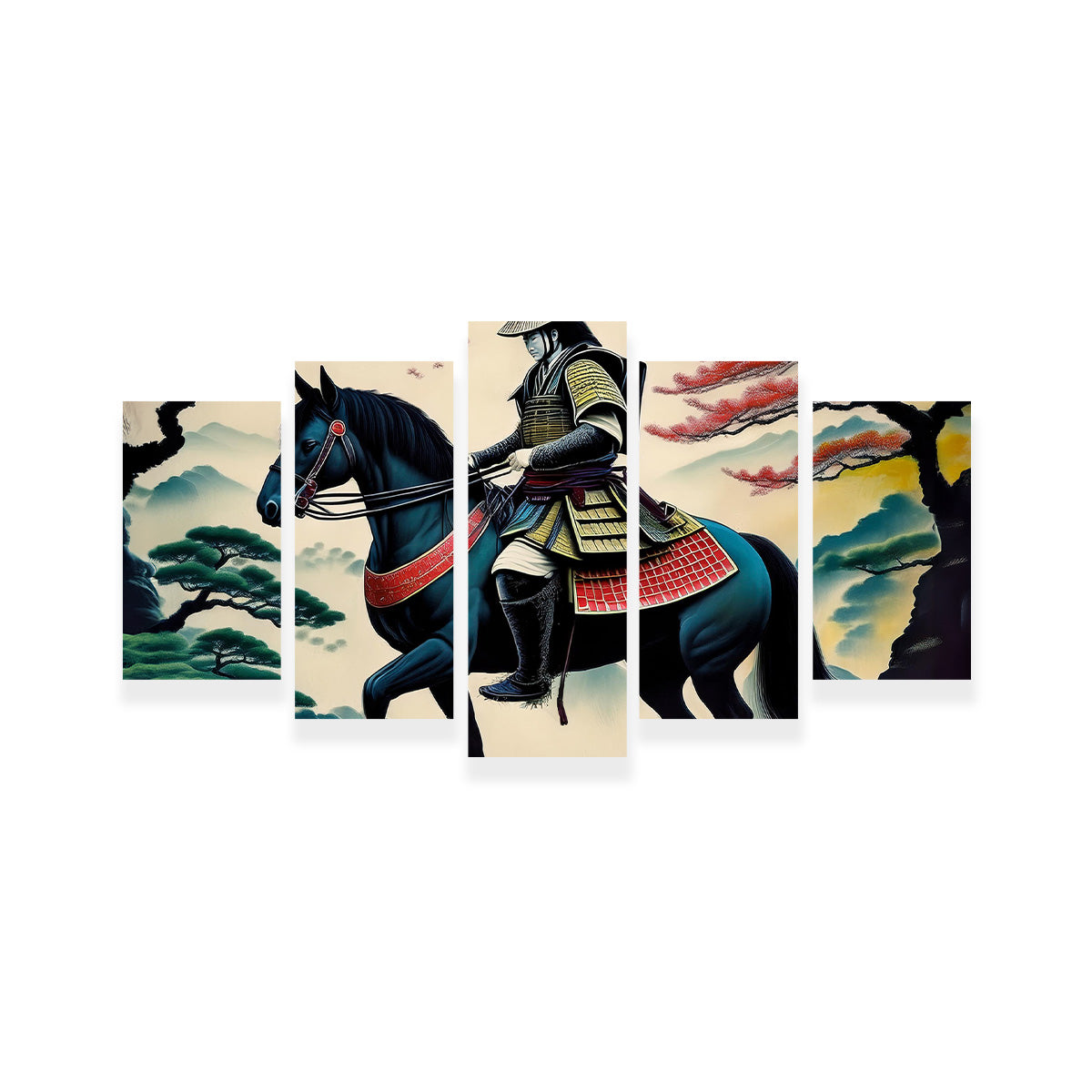 Contemporary Samurai Art Wall Art