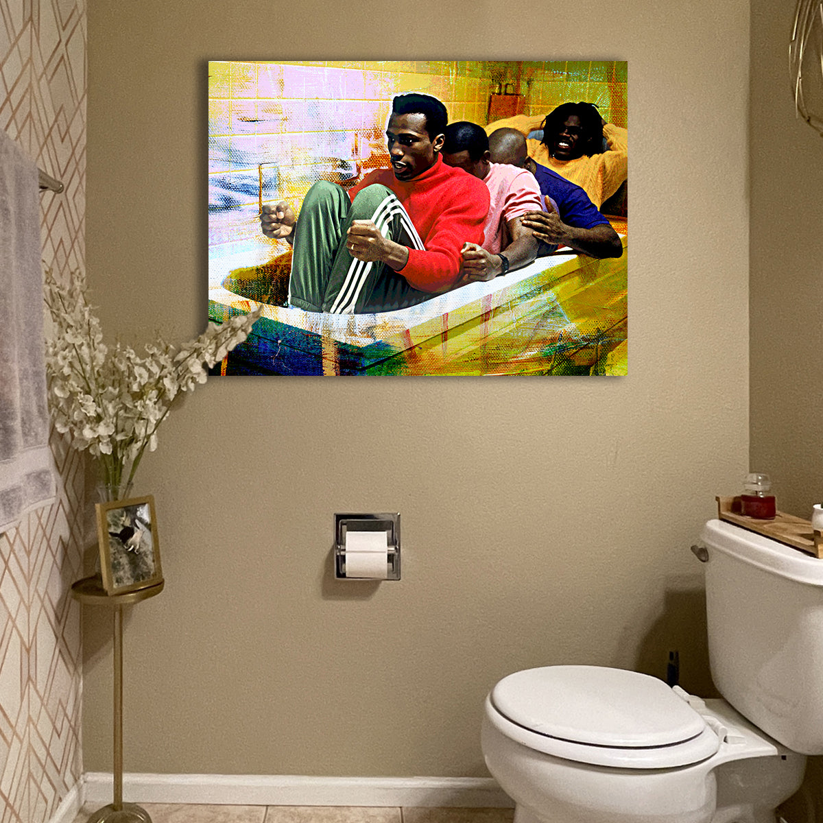 Cool Runnings Bathtub Wall Art