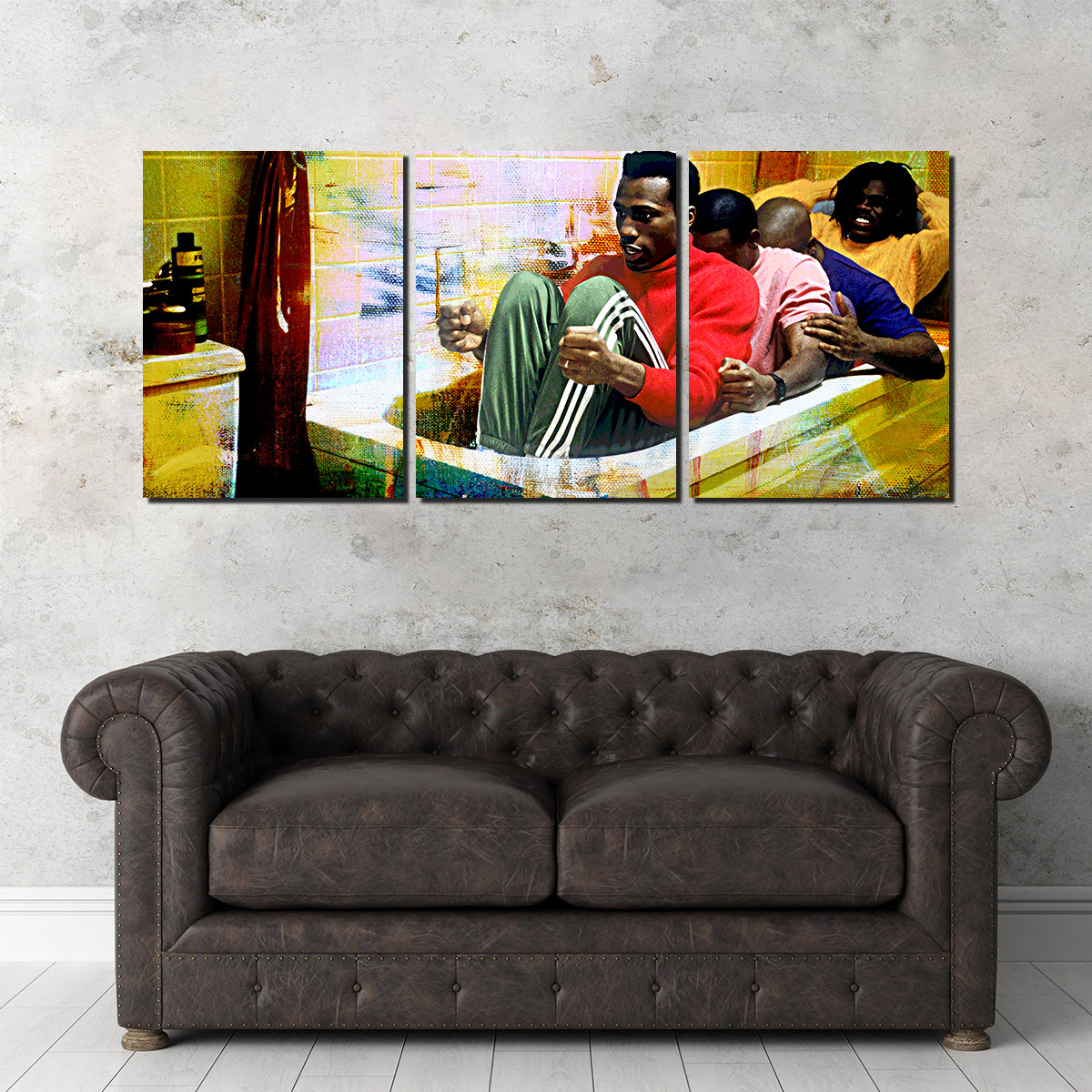 Cool Runnings Bathtub Wall Art