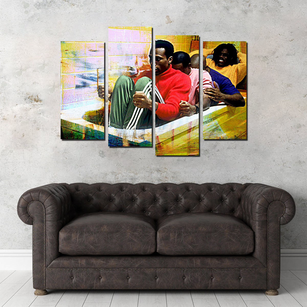 Cool Runnings Bathtub Wall Art