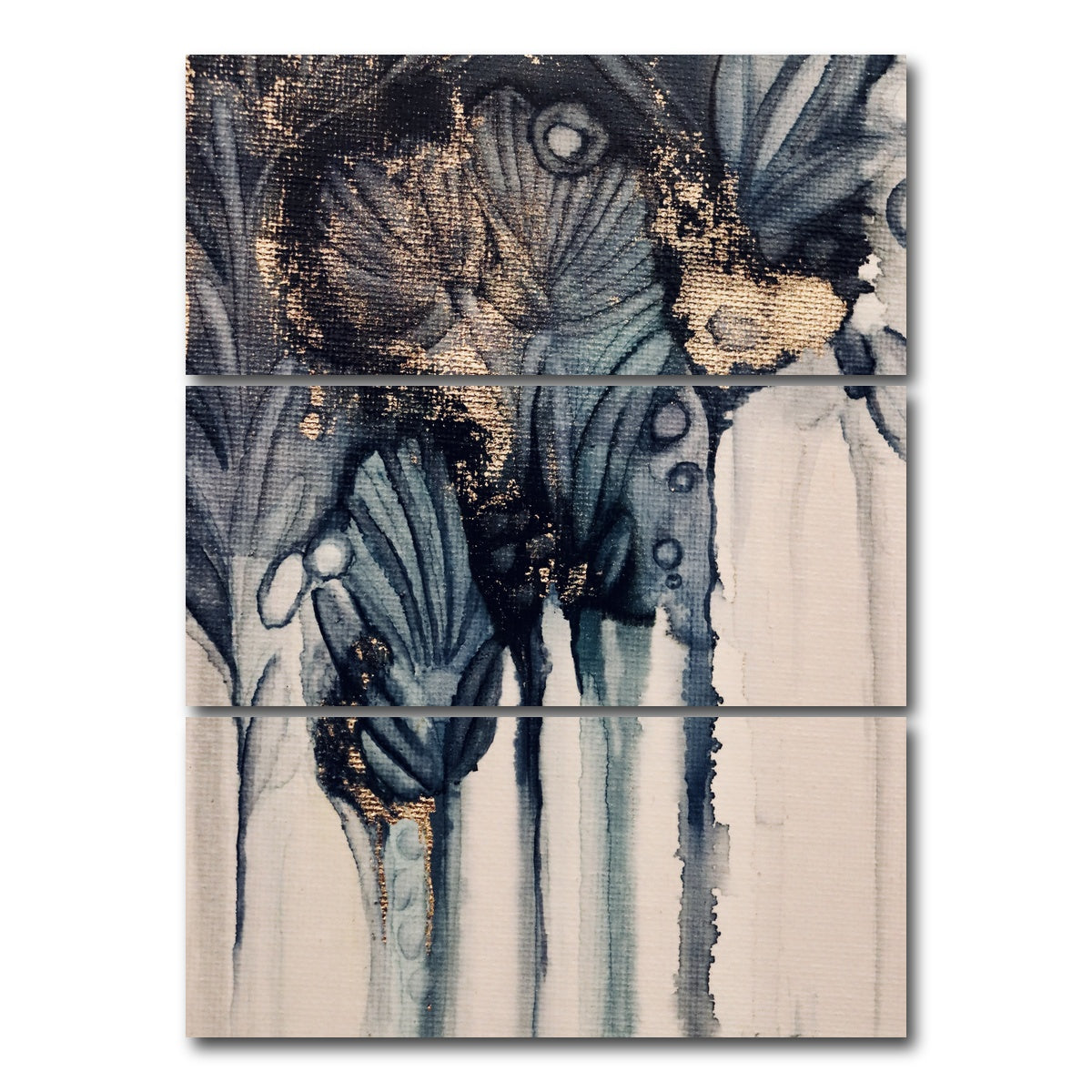 AUTO-MOCKUP WHITE | Cool Breeze | 3 Piece | Gallery Wrap Canvas | group=8x18_stacked