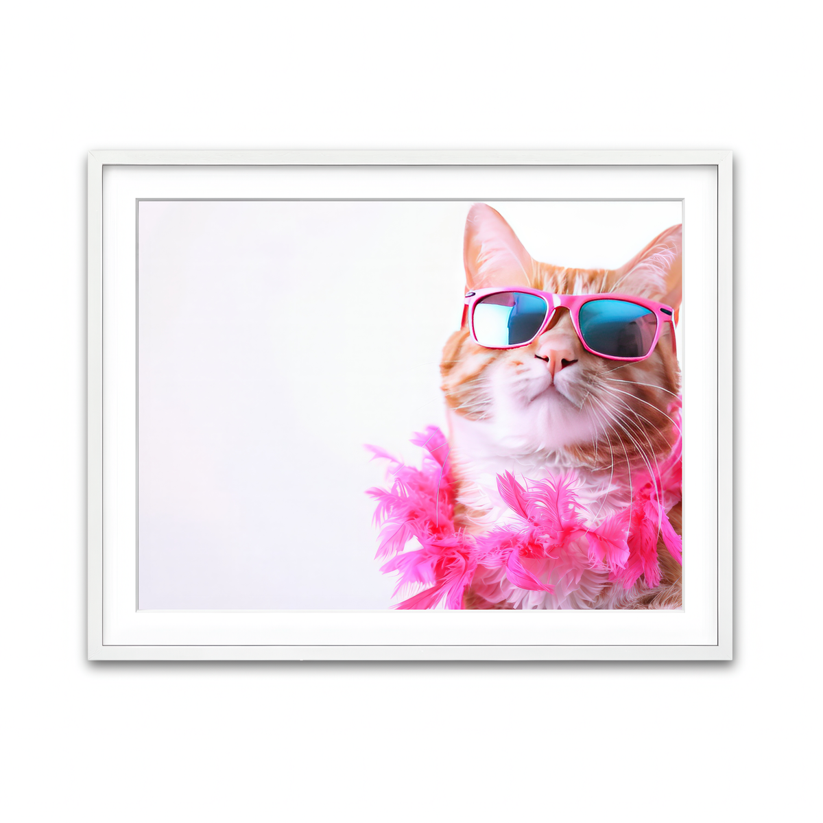 Framed Print 4x3 White