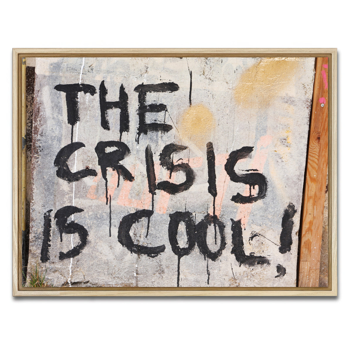 AUTO-MOCKUP WHITE | Cool Crisis - Berlin | 1 Piece | Natural Framed Canvas | group=4x3