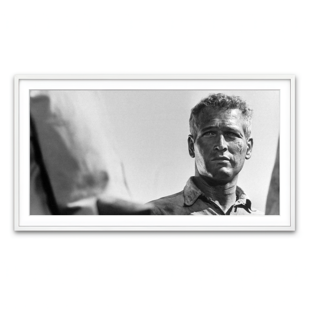 Framed Print 2x1 White