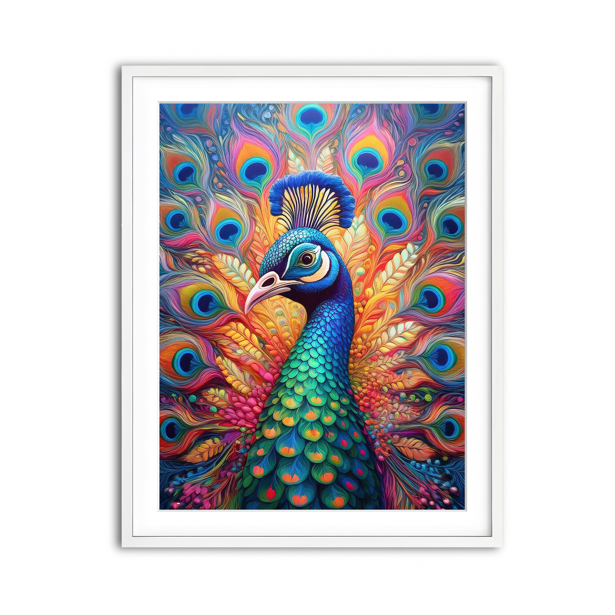 Framed Print 3x4 White