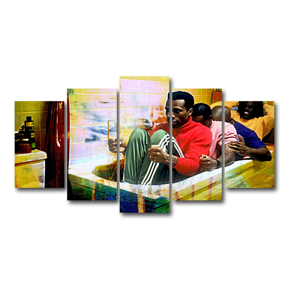 AUTO-MOCKUP WHITE | Cool Runnings Bathtub | 5 Piece | Gallery Wrap Canvas | group=5_normal