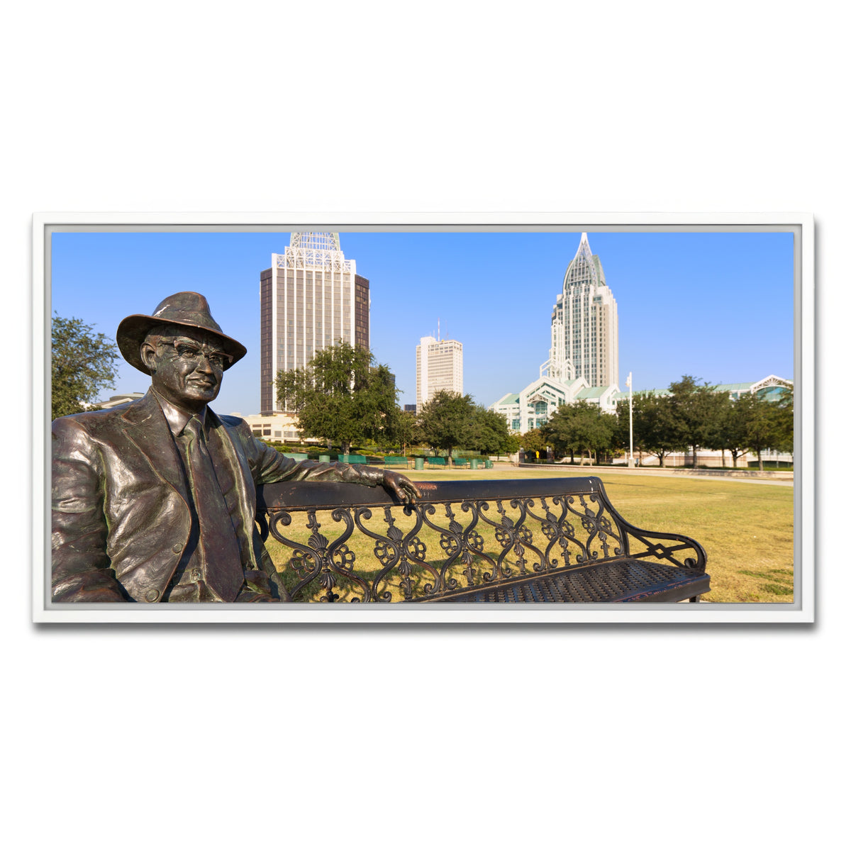 AUTO-MOCKUP WHITE | Cooper Riverside Park | 1 Piece | White Framed Canvas | group=2x1
