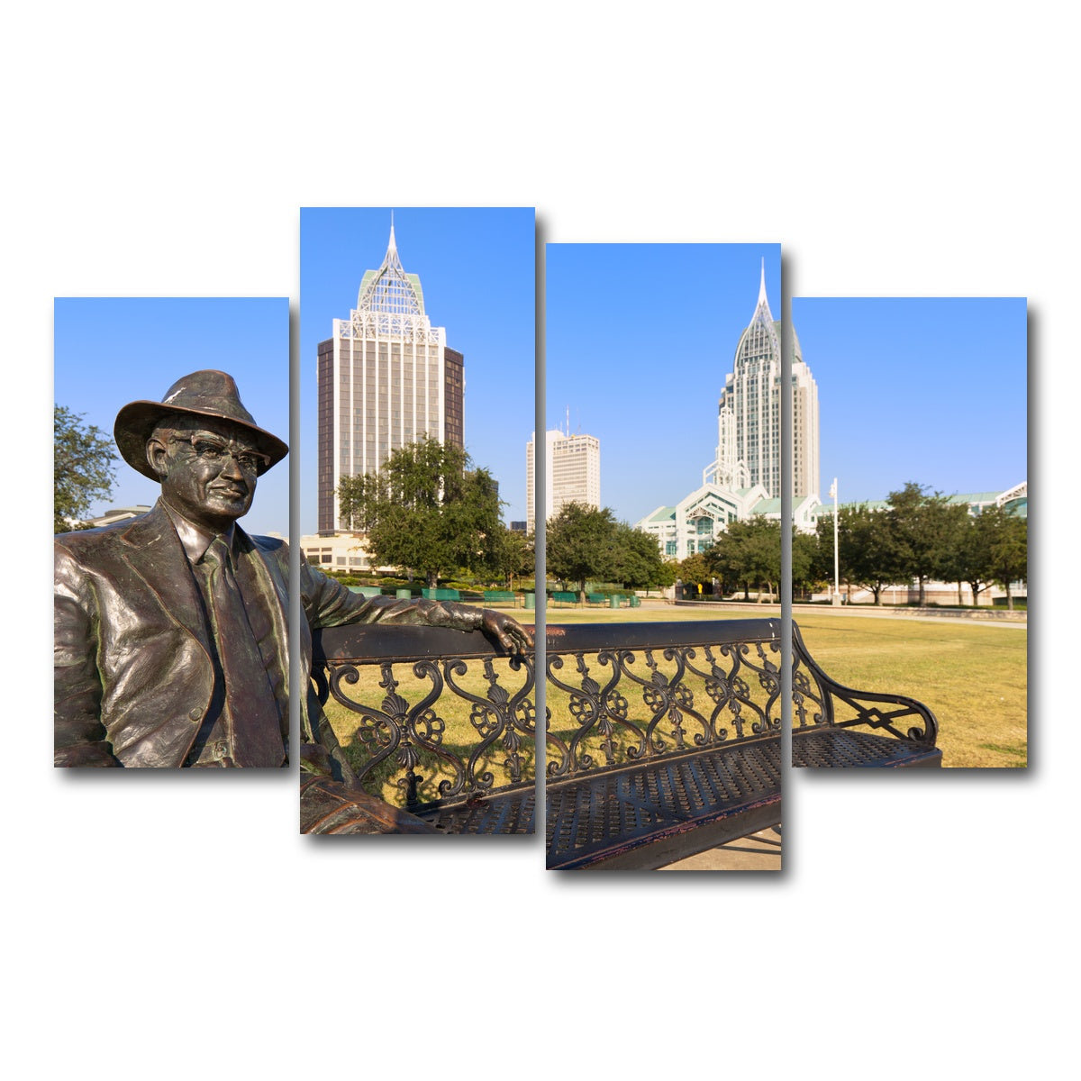 AUTO-MOCKUP WHITE | Cooper Riverside Park | 4 Piece | Gallery Wrap Canvas | group=4_short