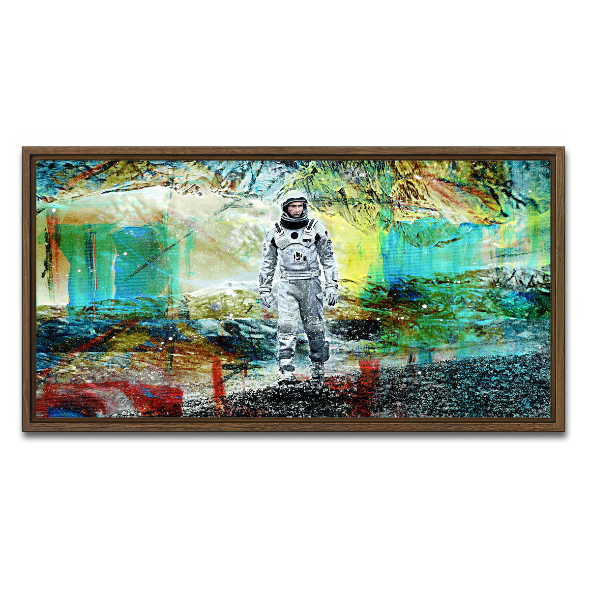 AUTO-MOCKUP WHITE | Cooper Walking | 1 Piece | Walnut Framed Canvas | group=2x1