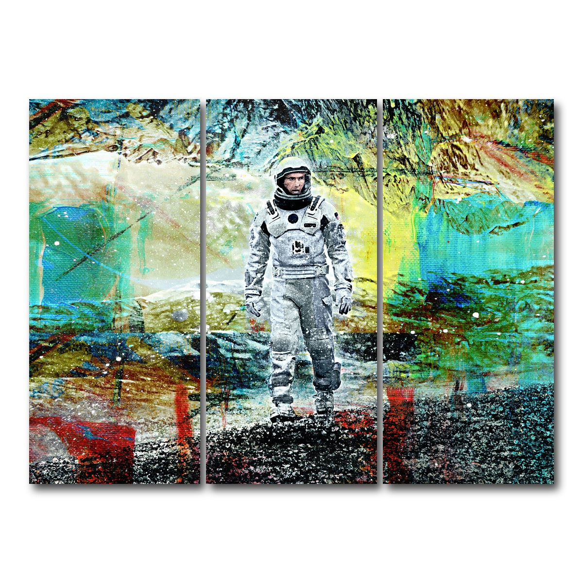 AUTO-MOCKUP WHITE | Cooper Walking | 3 Piece | Gallery Wrap Canvas | group=8x18