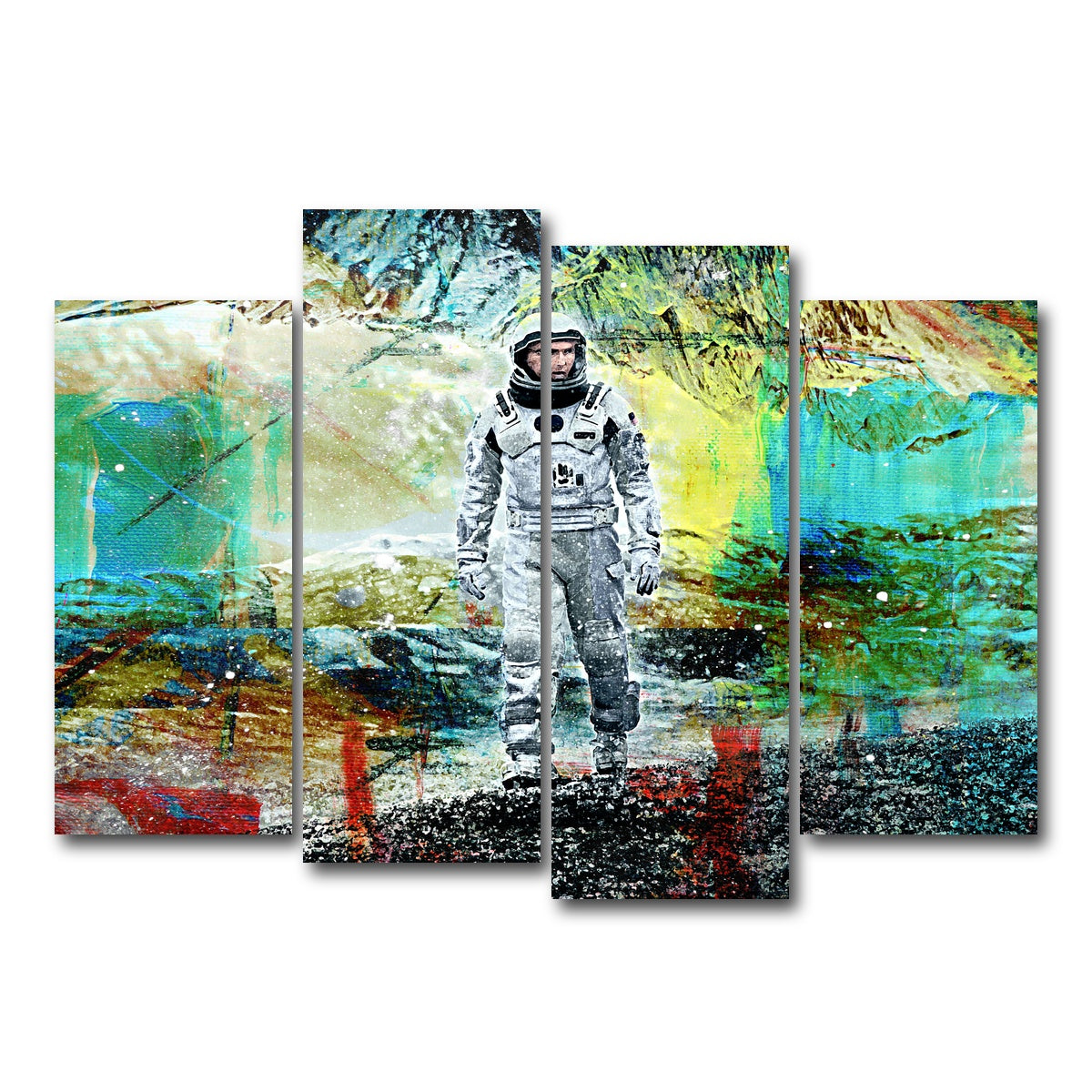 AUTO-MOCKUP WHITE | Cooper Walking | 4 Piece | Gallery Wrap Canvas | group=4_normal