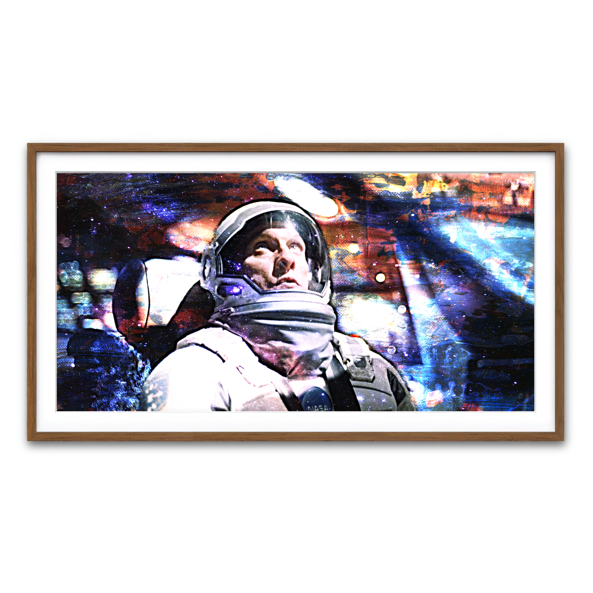 Framed Print 2x1 Walnut