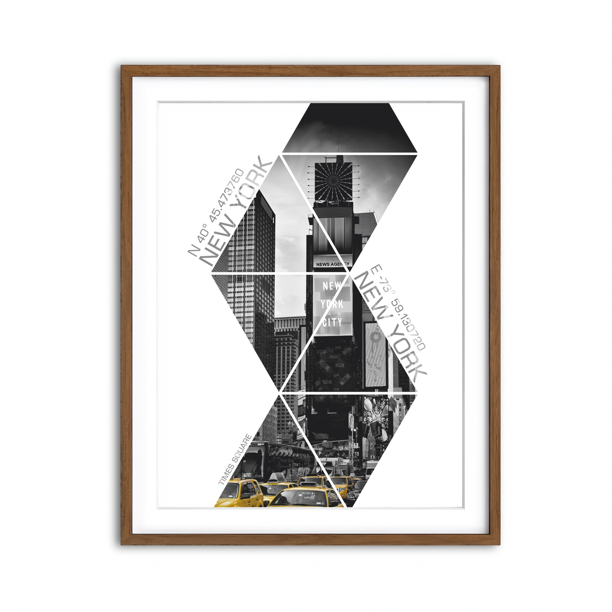 Framed Print 3x4 Walnut