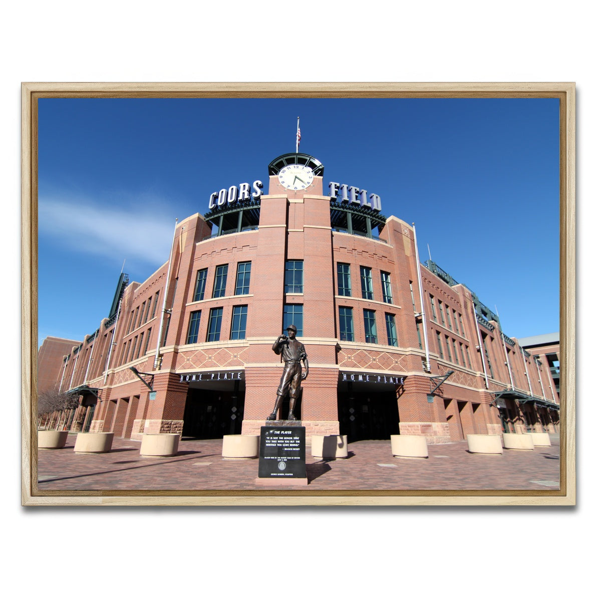 AUTO-MOCKUP WHITE | Coors Field | 1 Piece | Natural Framed Canvas | group=4x3