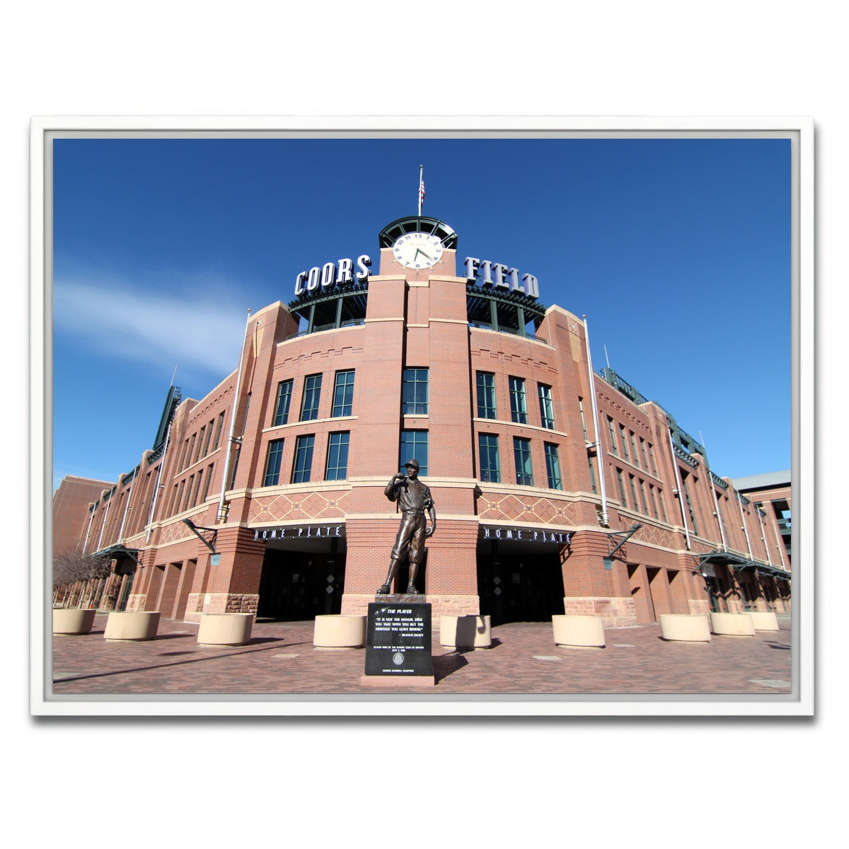 AUTO-MOCKUP WHITE | Coors Field | 1 Piece | White Framed Canvas | group=4x3