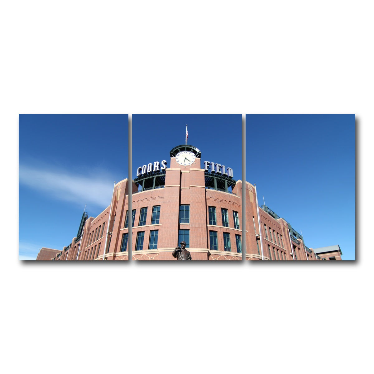 AUTO-MOCKUP WHITE | Coors Field | 3 Piece | Gallery Wrap Canvas | group=18x24