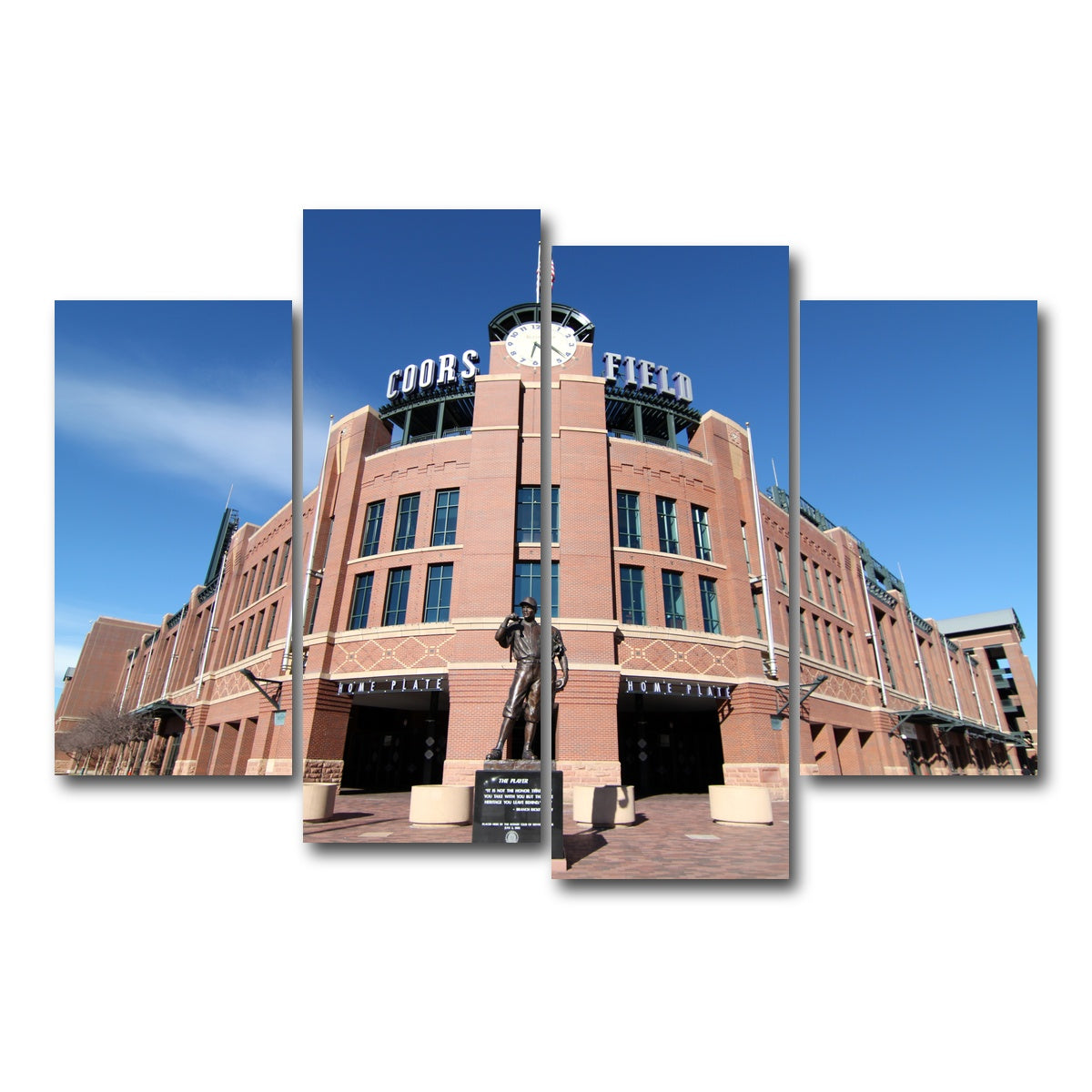 AUTO-MOCKUP WHITE | Coors Field | 4 Piece | Gallery Wrap Canvas | group=4_short