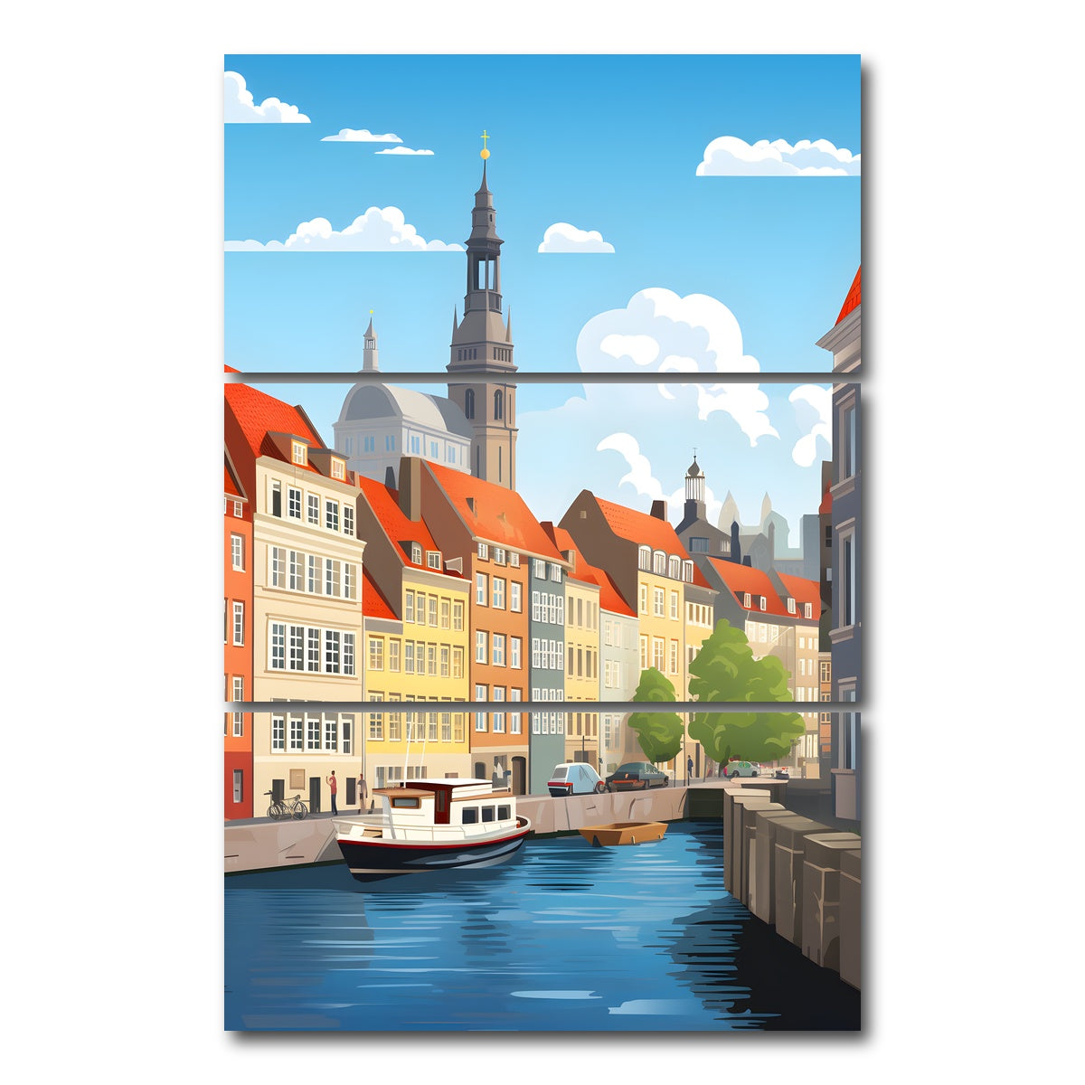 AUTO-MOCKUP WHITE | Copenhagen | 3 Piece | Gallery Wrap Canvas | group=12x24_stacked