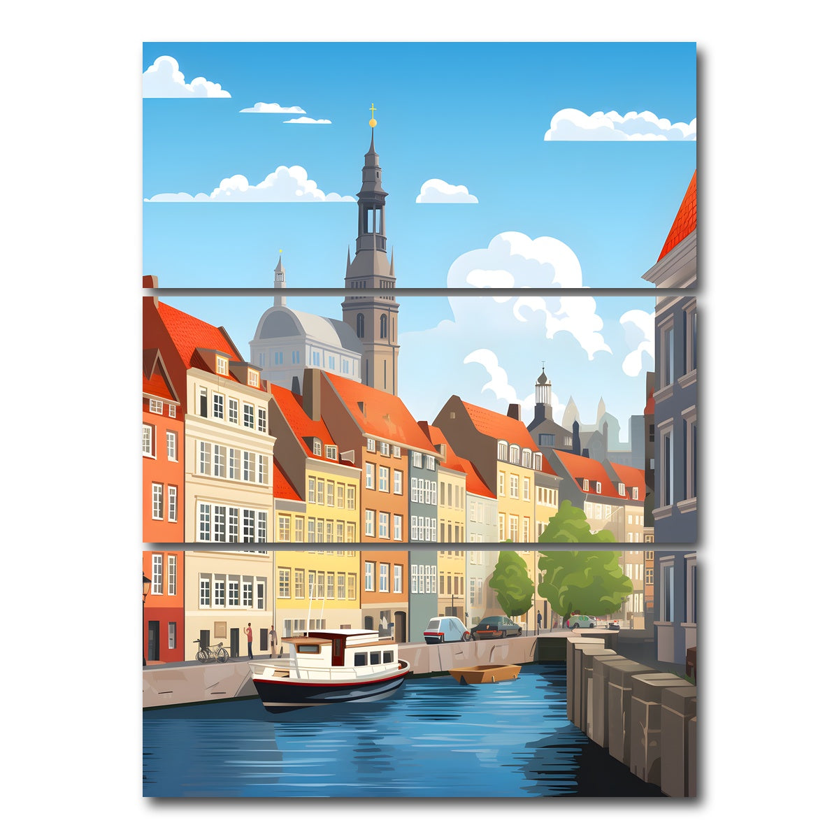 AUTO-MOCKUP WHITE | Copenhagen | 3 Piece | Gallery Wrap Canvas | group=8x18_stacked