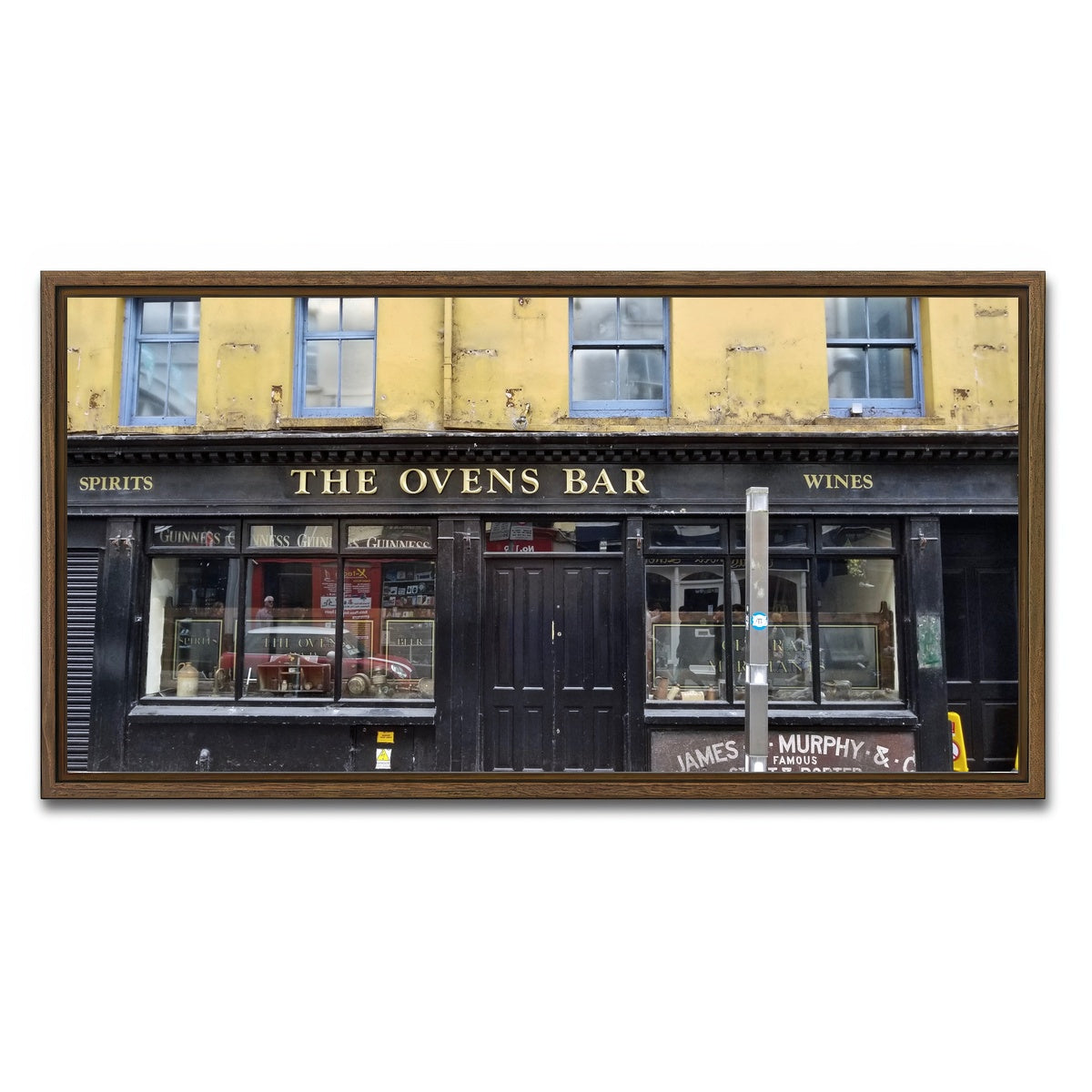 AUTO-MOCKUP WHITE | Cork Ireland Pub | 1 Piece | Walnut Framed Canvas | group=2x1