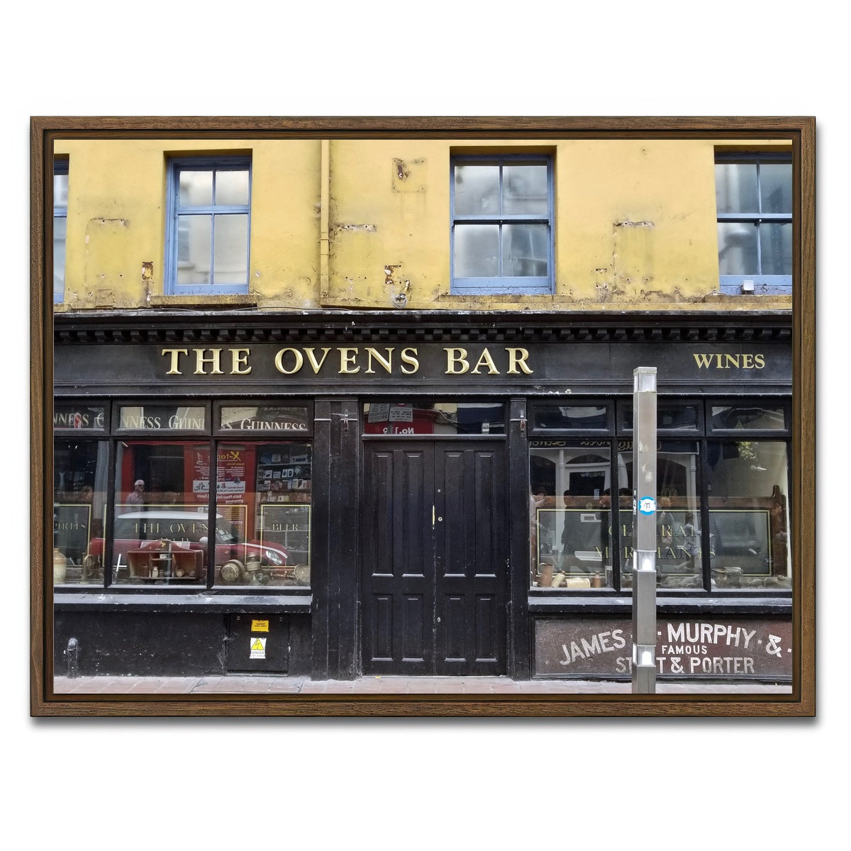 AUTO-MOCKUP WHITE | Cork Ireland Pub | 1 Piece | Walnut Framed Canvas | group=4x3
