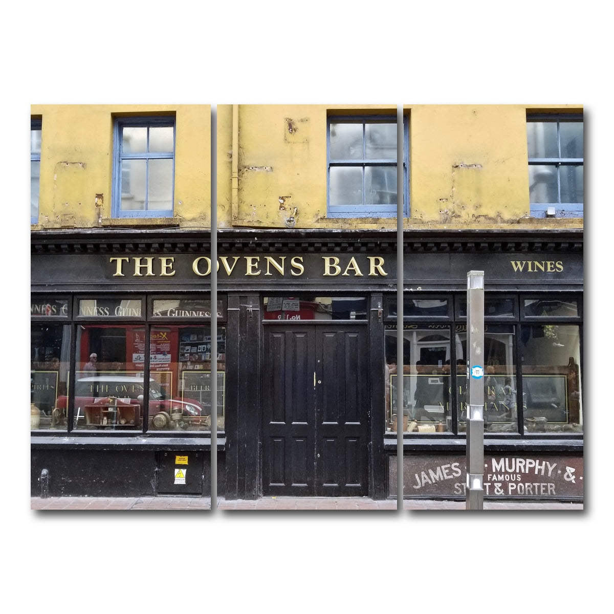 AUTO-MOCKUP WHITE | Cork Ireland Pub | 3 Piece | Gallery Wrap Canvas | group=8x18