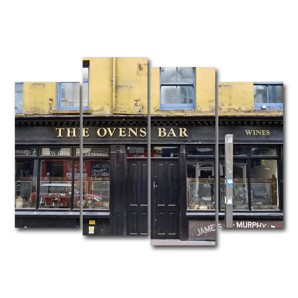 AUTO-MOCKUP WHITE | Cork Ireland Pub | 4 Piece | Gallery Wrap Canvas | group=4_normal