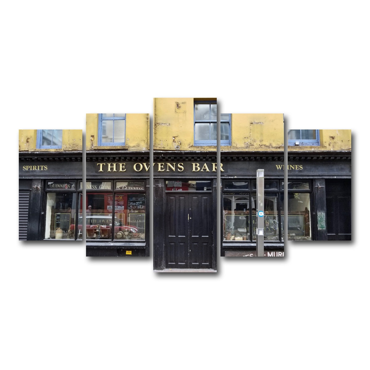 AUTO-MOCKUP WHITE | Cork Ireland Pub | 5 Piece | Gallery Wrap Canvas | group=5_normal