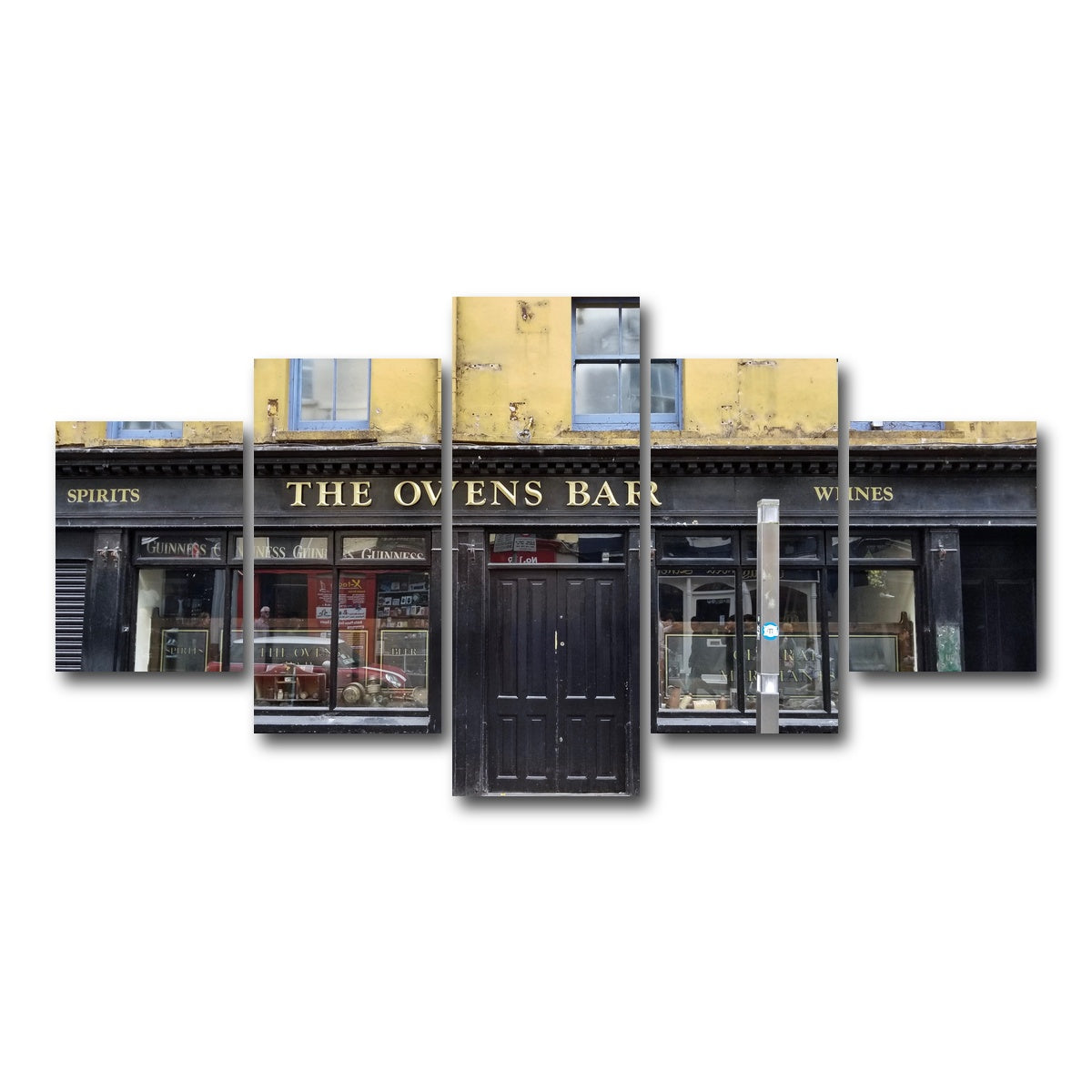 AUTO-MOCKUP WHITE | Cork Ireland Pub | 5 Piece | Gallery Wrap Canvas | group=5_short