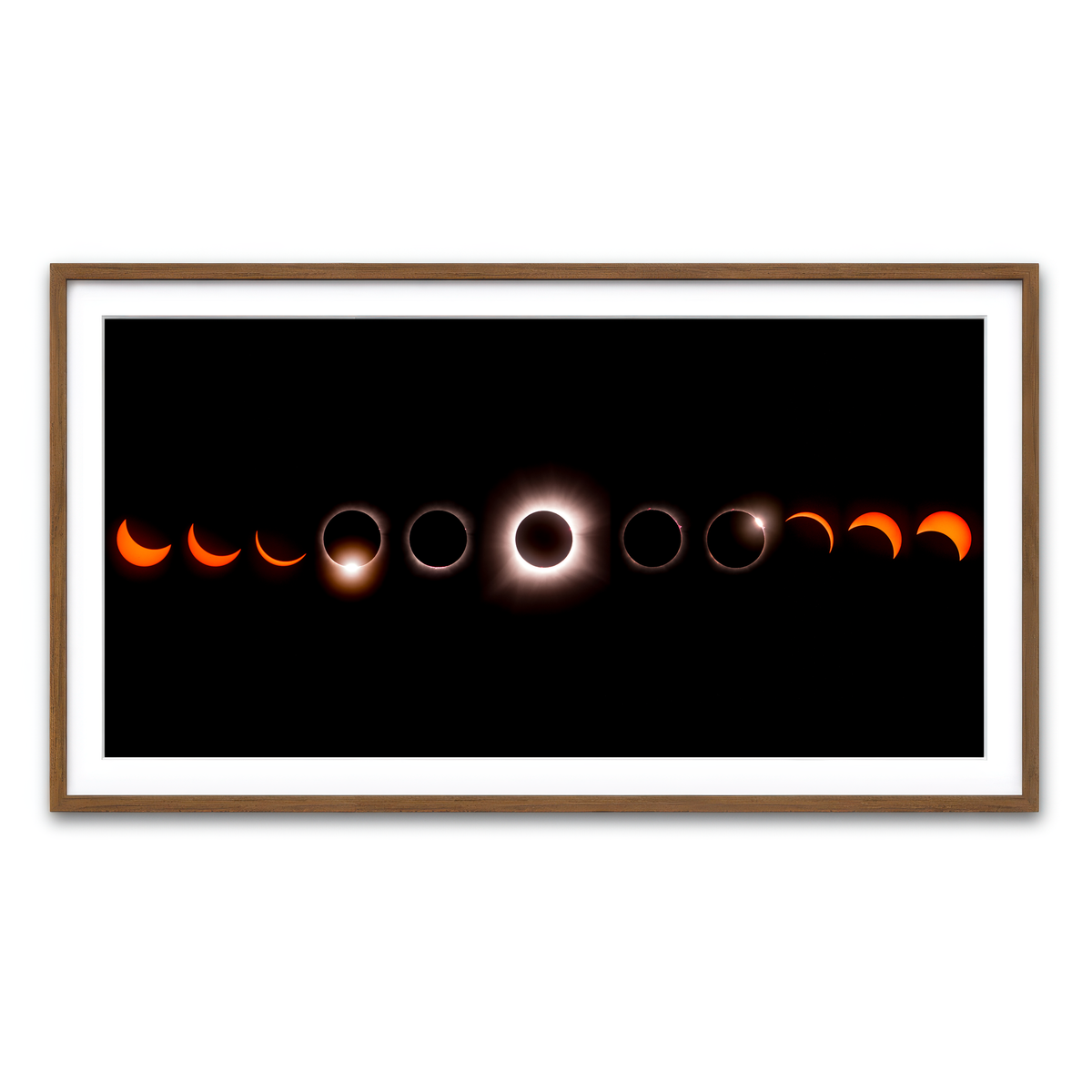 Framed Print 2x1 Walnut