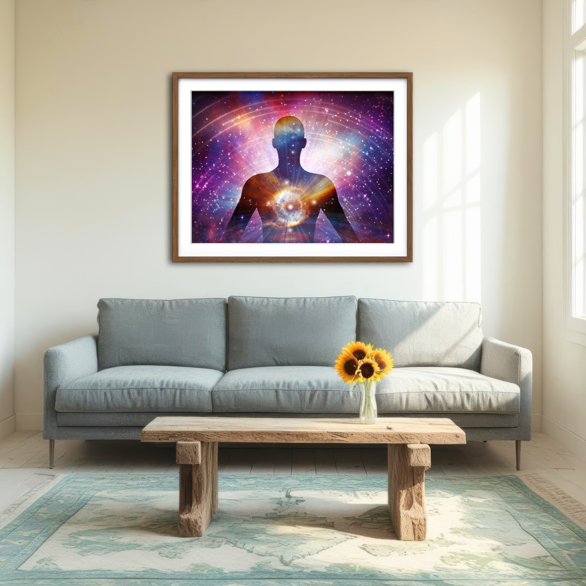 AUTO-MOCKUP ROOM | Cosmic Connection Wall Art