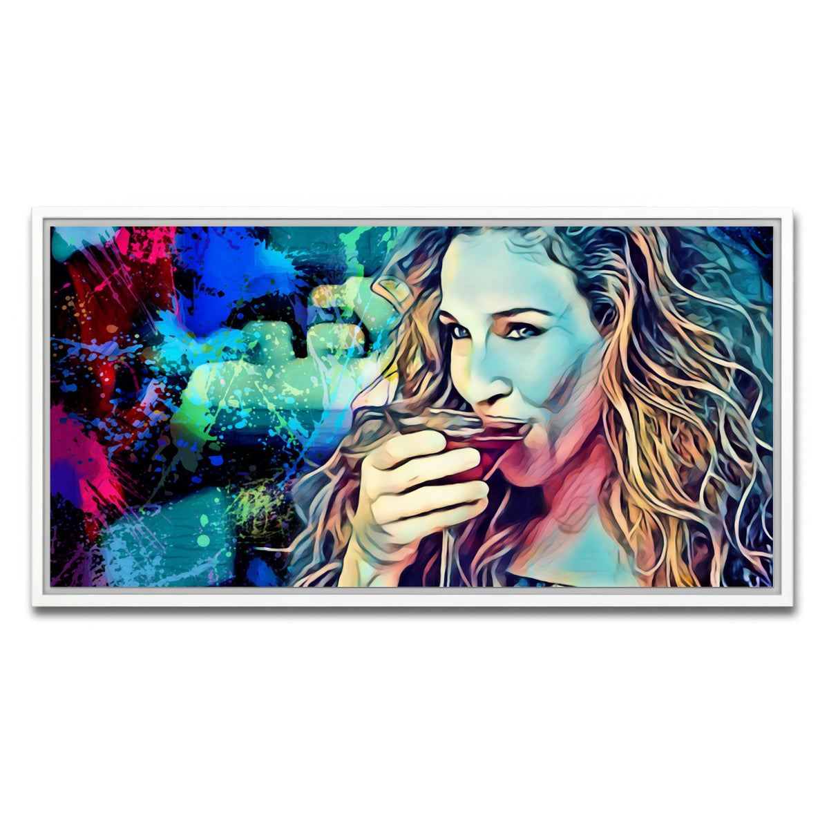 AUTO-MOCKUP WHITE | Cosmo Carrie | 1 Piece | White Framed Canvas | group=2x1