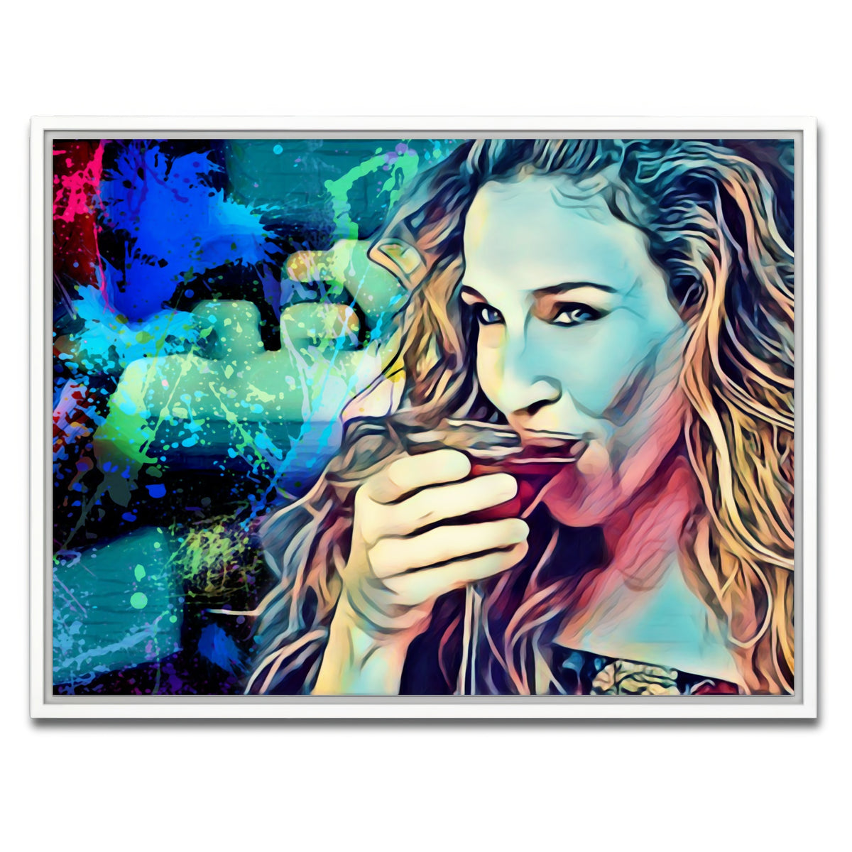 AUTO-MOCKUP WHITE | Cosmo Carrie | 1 Piece | White Framed Canvas | group=4x3