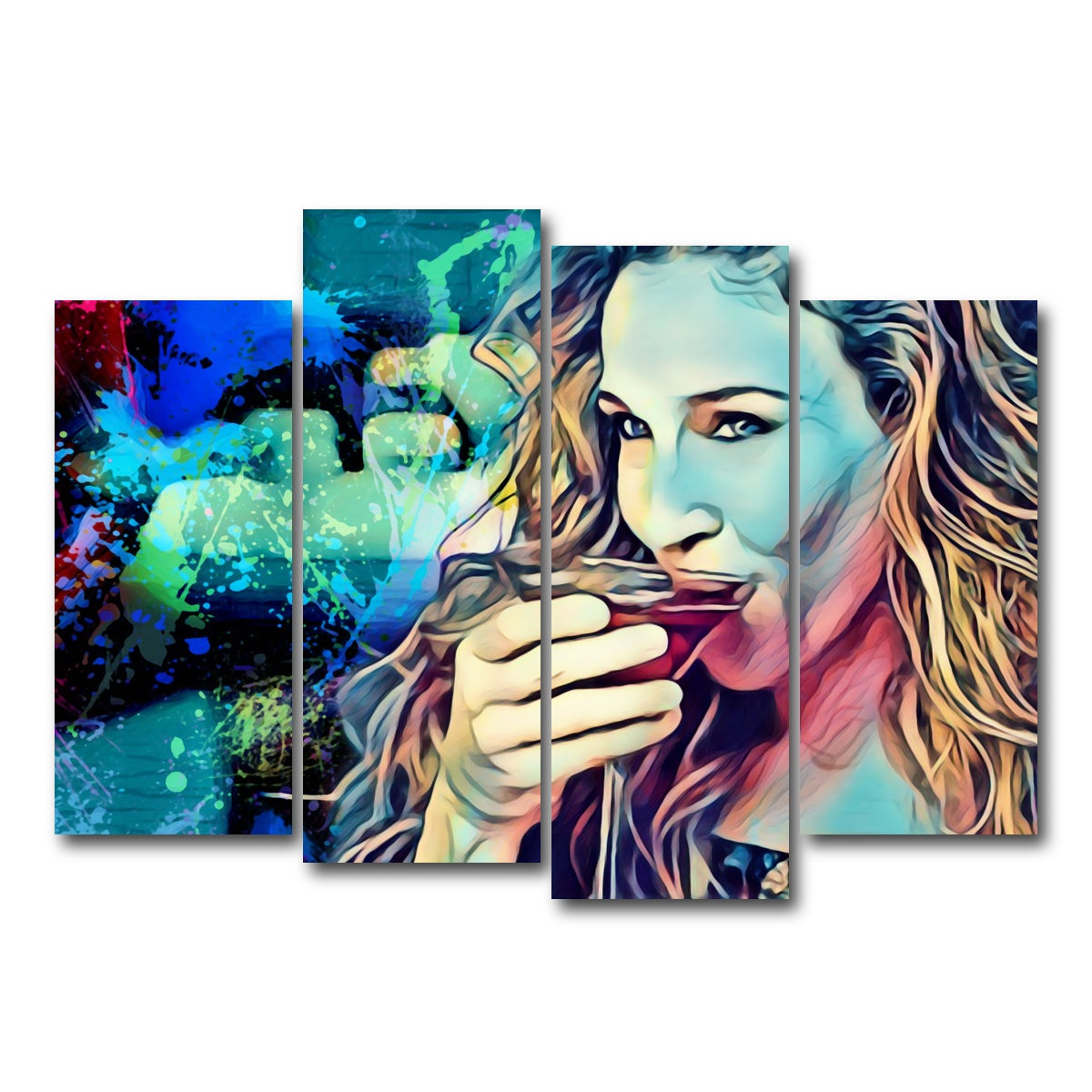 AUTO-MOCKUP WHITE | Cosmo Carrie | 4 Piece | Gallery Wrap Canvas | group=4_normal