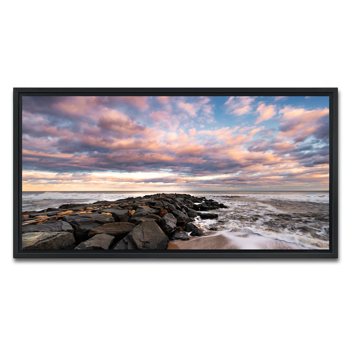 AUTO-MOCKUP WHITE | Cotton Candy | 1 Piece | Black Framed Canvas | group=2x1