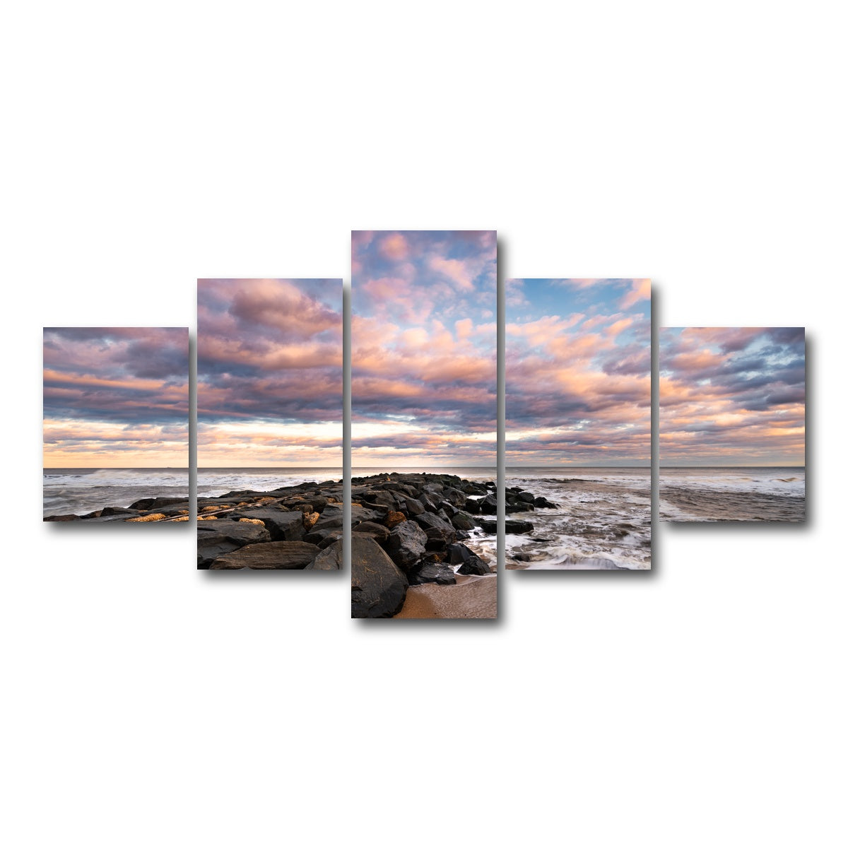 AUTO-MOCKUP WHITE | Cotton Candy | 5 Piece | Gallery Wrap Canvas | group=5_short