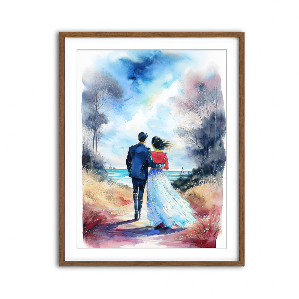 Framed Print 3x4 Walnut