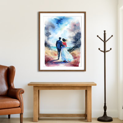 AUTO-MOCKUP ROOM | Couple Painting Wall Art