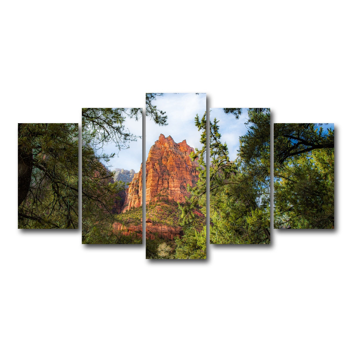 AUTO-MOCKUP WHITE | Court of the Patriarchs | 5 Piece | Gallery Wrap Canvas | group=5_normal