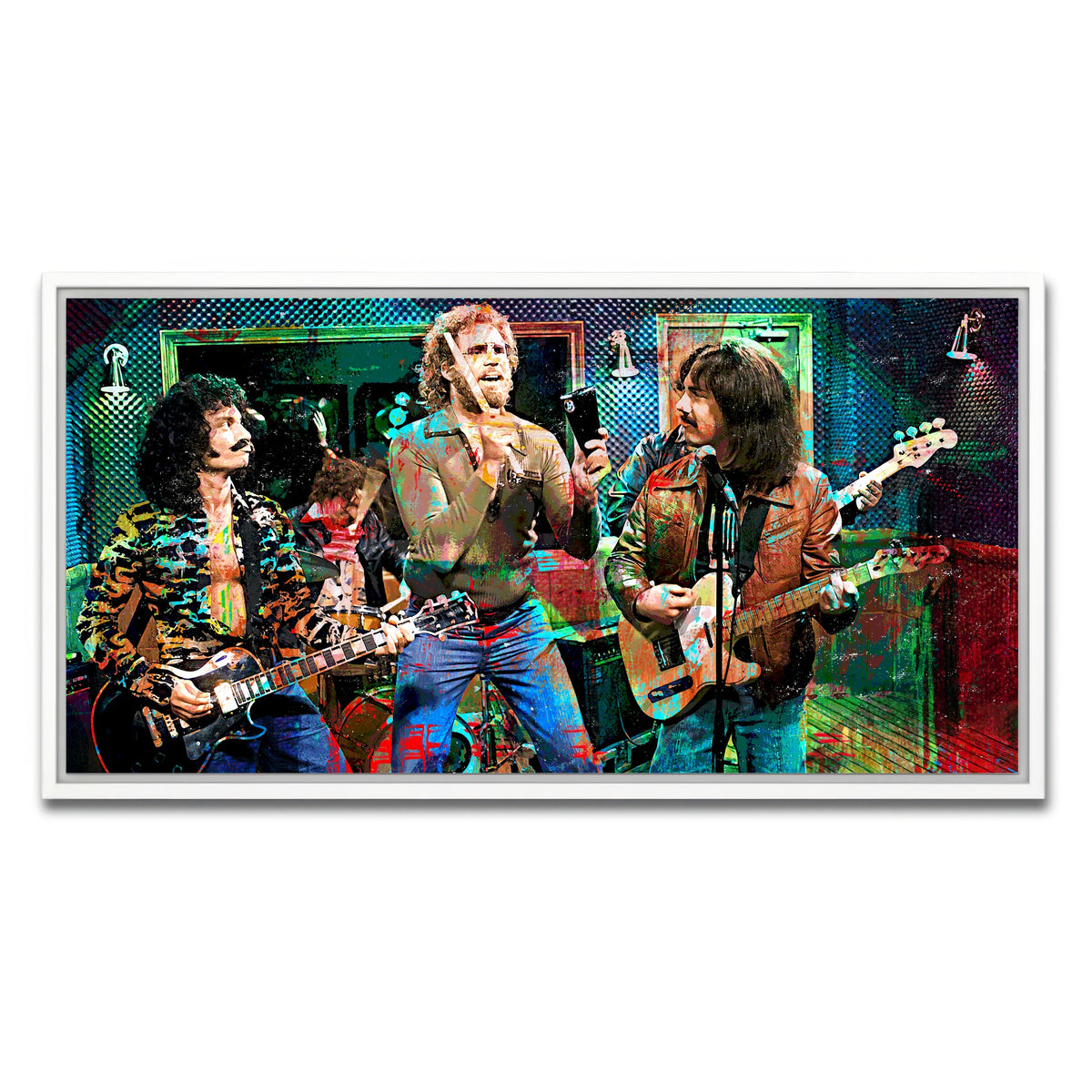 AUTO-MOCKUP WHITE | Cowbell Sketch | 1 Piece | White Framed Canvas | group=2x1